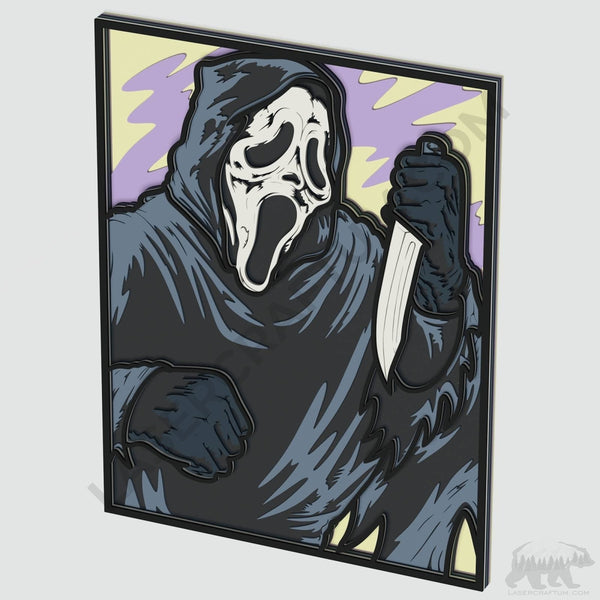 Ghostface Layered Design for cutting