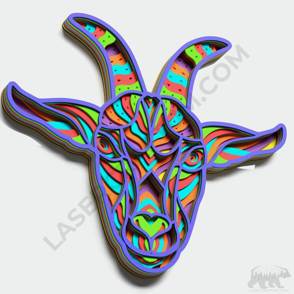 Goat Layered Design for cutting