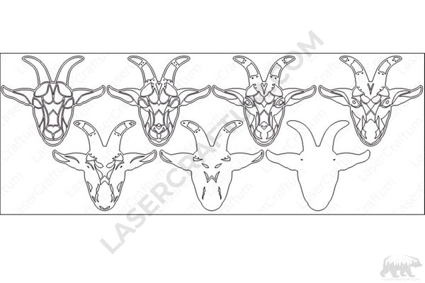Goat Layered Design for cutting