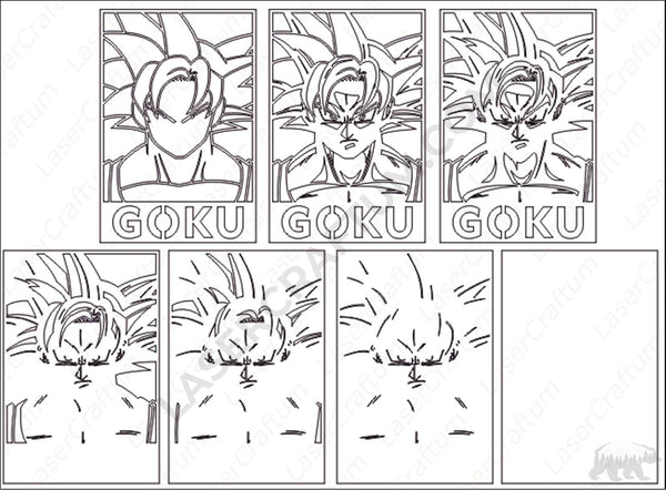 Goku Layered Design for cutting