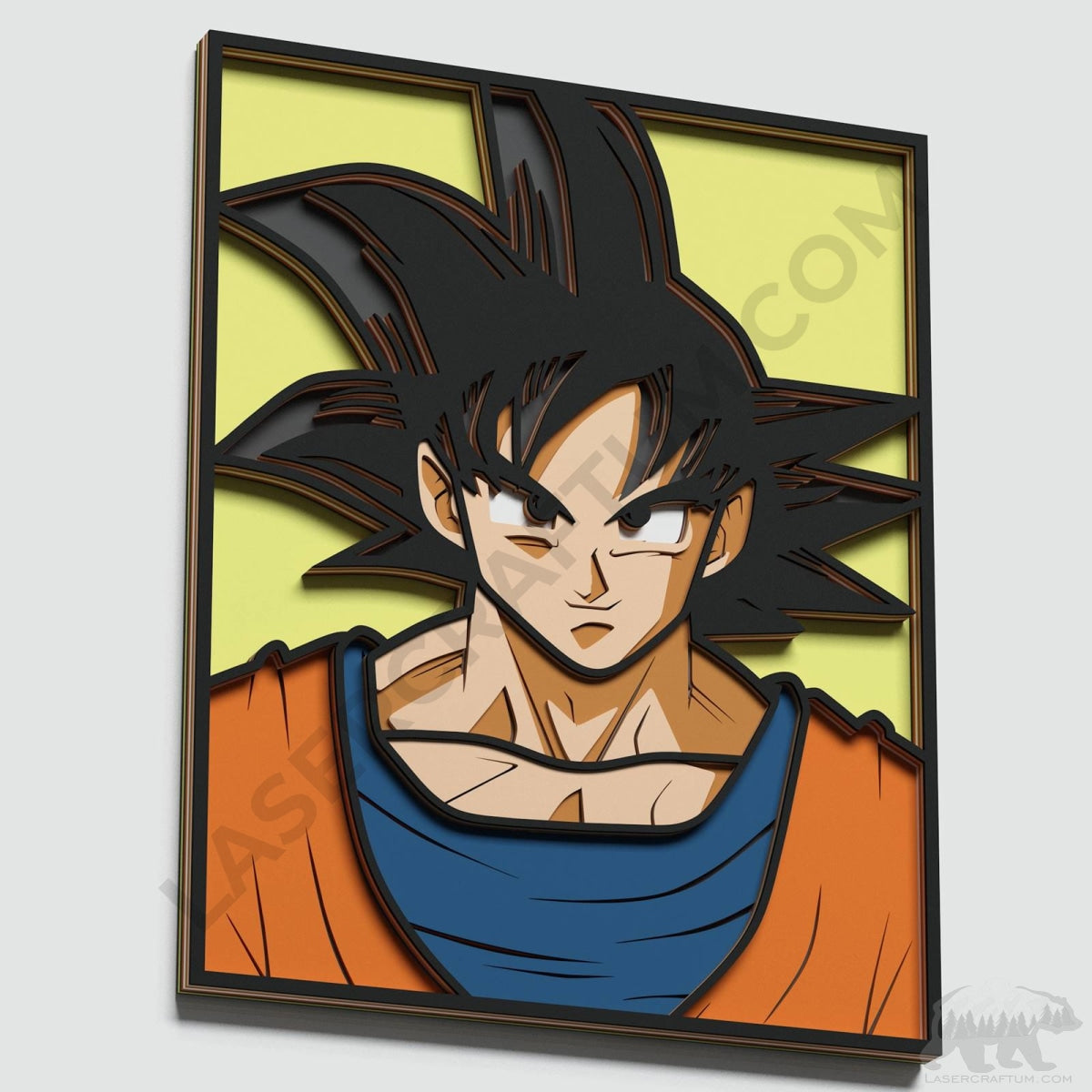 Goku v2 Layered Design for cutting LaserCraftum