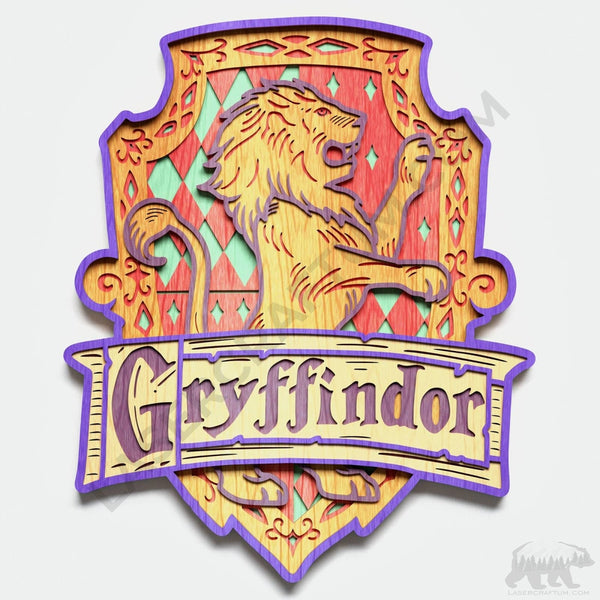 Griffindor Crest Layered Design for cutting