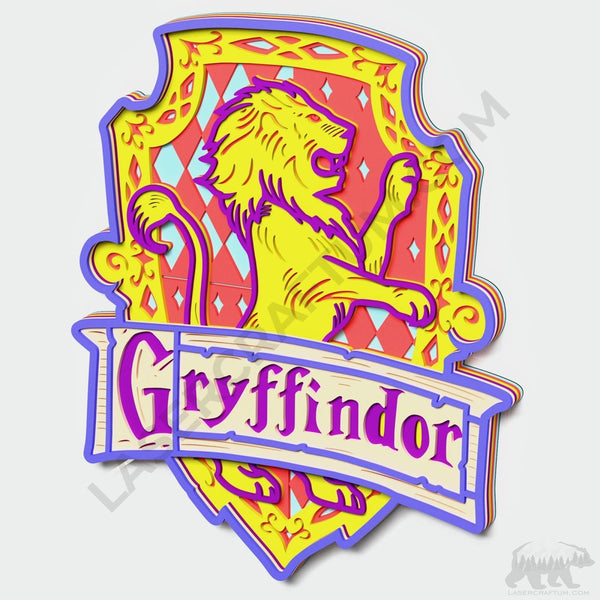 Griffindor Crest Layered Design for cutting