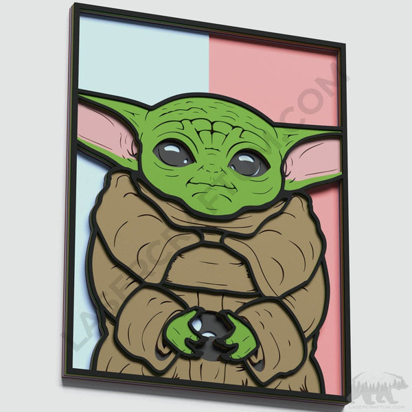 Grogu Baby Yoda v2 Layered Design for cutting