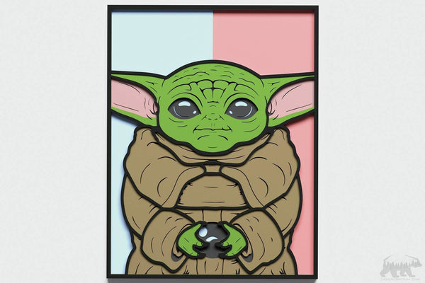 Grogu Baby Yoda v2 Layered Design for cutting