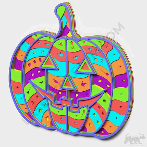 Halloween Pumpkin Layered Design for cutting
