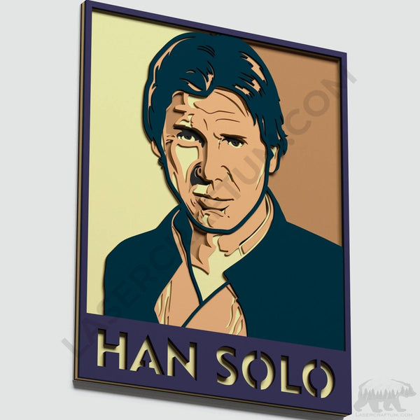 Han Solo Layered Design for cutting