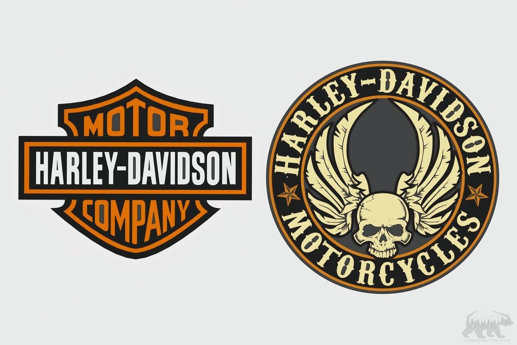 Harley Davidson Logo Outline