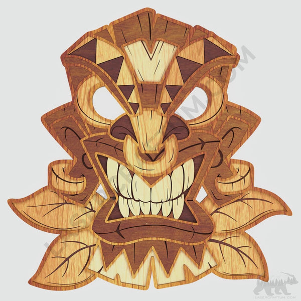 Hawaiian Tiki Mask Layered Design for cutting