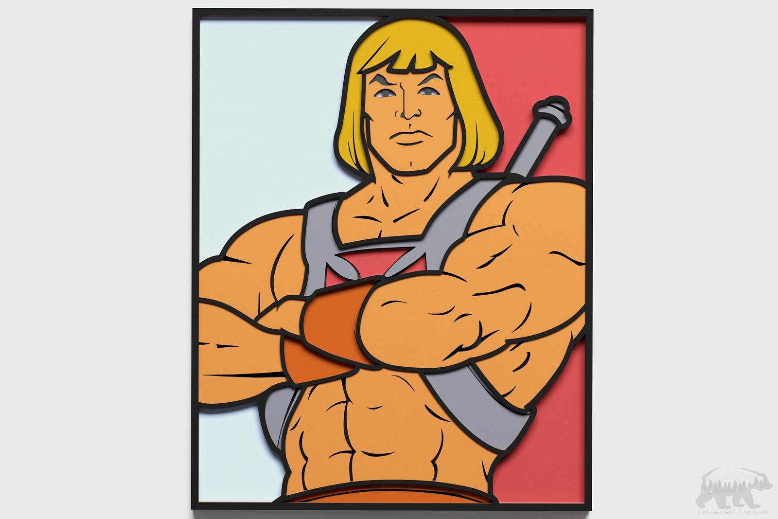 He-Man Layered Design for cutting