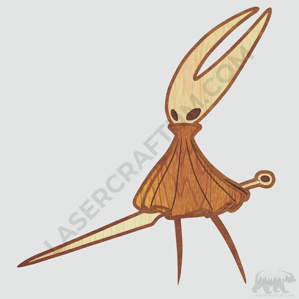 Hornet (Hollow Knight) Layered Design for cutting