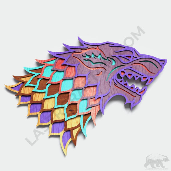 House Stark Layered Design for cutting