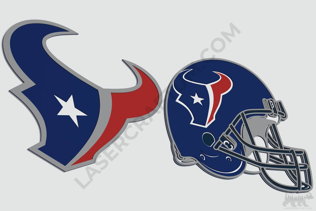 Houston Texans Pattern Houston Texans Layered Design for cutting - LaserCraftum