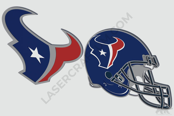 Houston Texans Layered Design for cutting