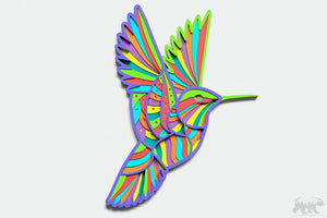 Hummingbird Layered Design for cutting