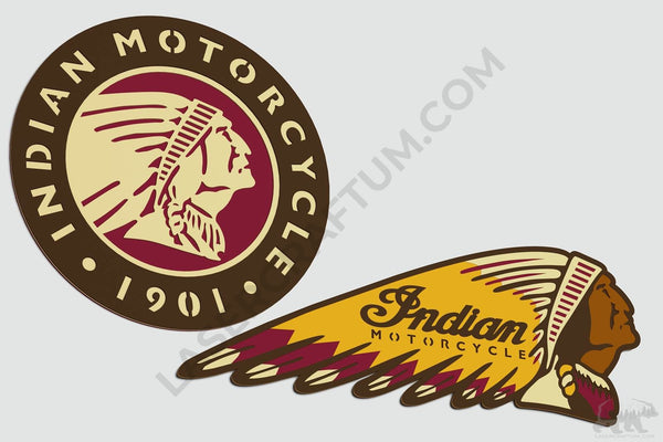 Indian Motorcycle Logo Layered Design for cutting