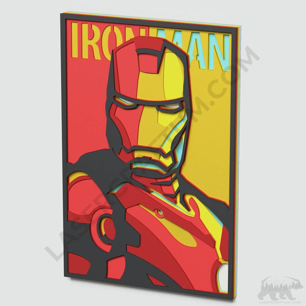 Iron Man Layered Design for cutting