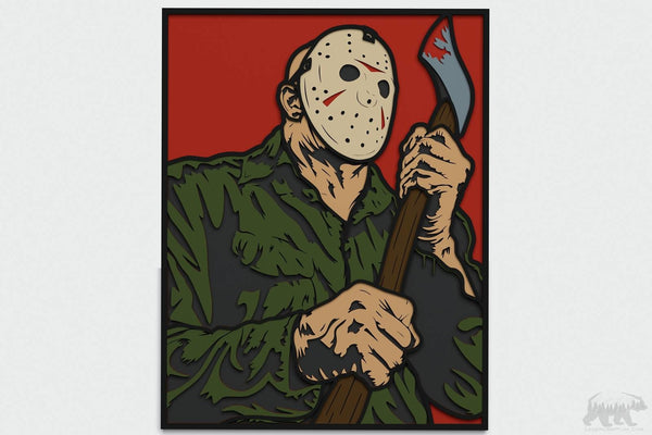 Jason Voorhees Layered Design for cutting