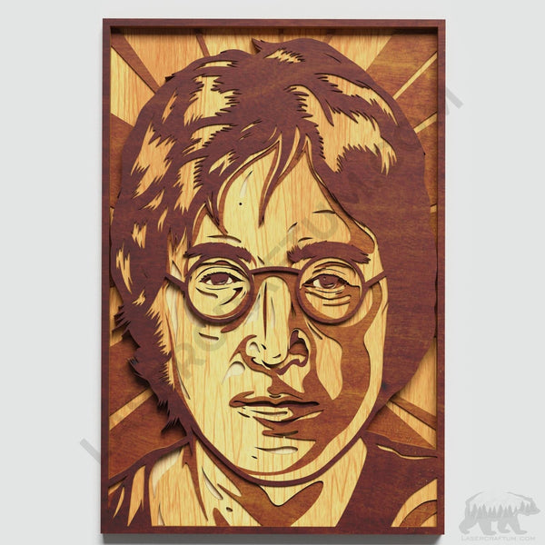 John Lennon Layered Design for cutting