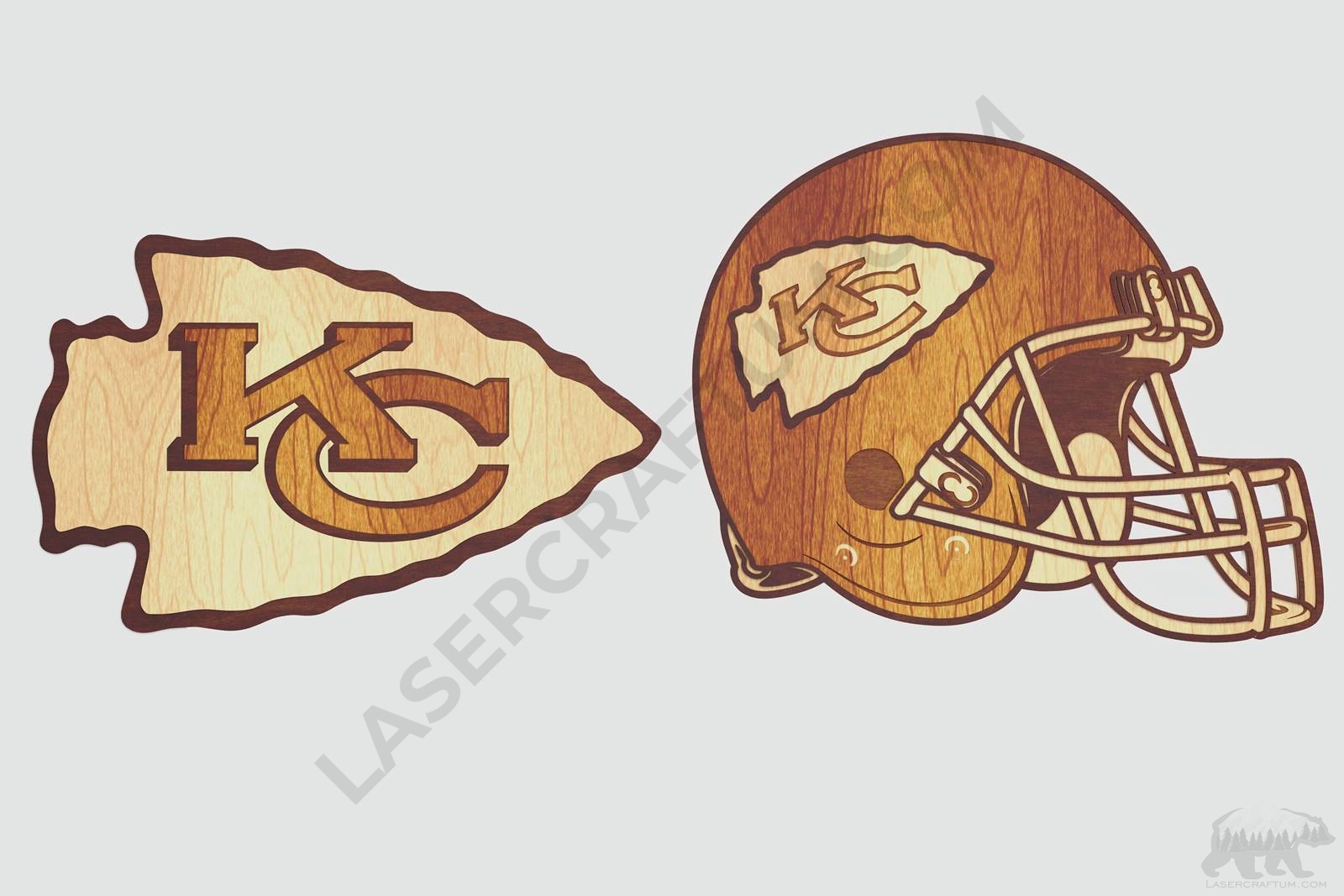 Kansas City Chiefs Layered Design for cutting - LaserCraftum kansas-city-chiefs-layered-design-for-cutting-lasercraftum