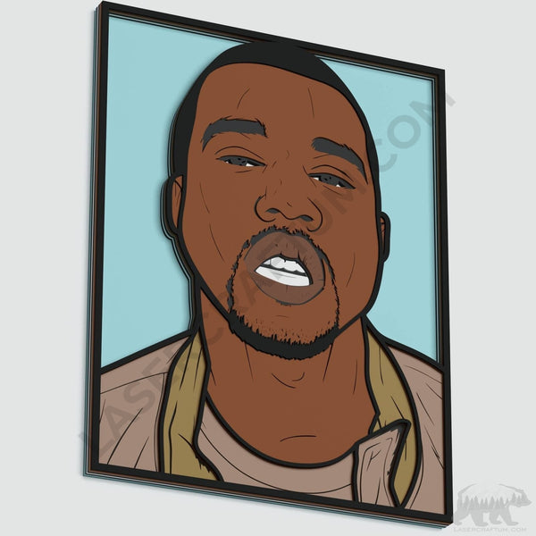 Kanye West Layered Design for cutting