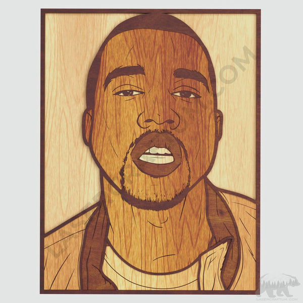 Kanye West Layered Design for cutting
