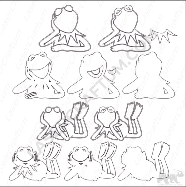 Kermit Layered Design for cutting