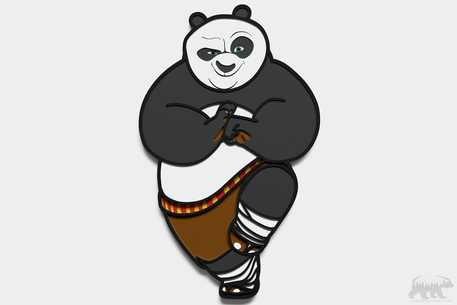 Kung Fu Panda v2 Layered Design for cutting