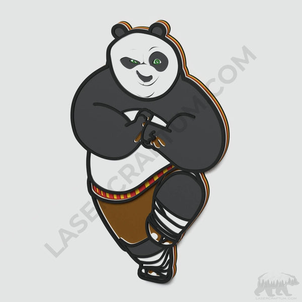 Kung Fu Panda v2 Layered Design for cutting