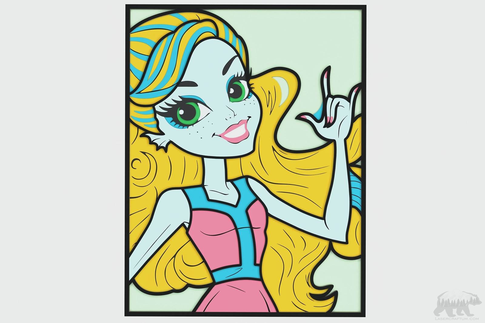 Lagoona (Monster High) Layered Design for cutting