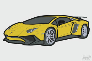 Lamborghini Layered Design for cutting