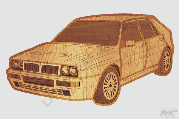 Lancia Delta Layered Design for cutting