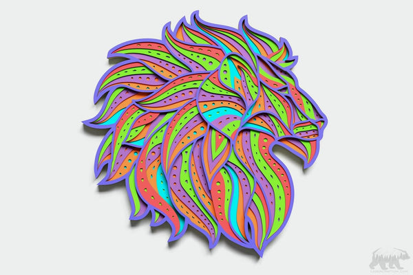 Lion Layered Design for cutting