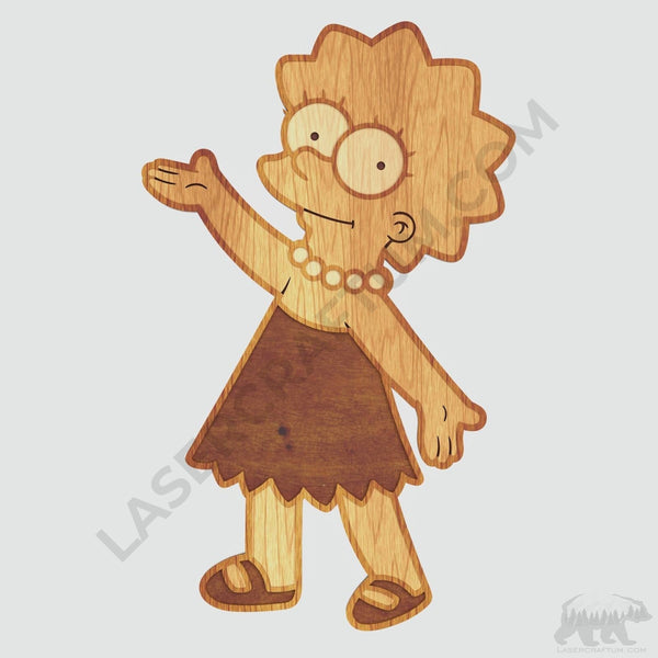 Lisa Simpson Layered Design for cutting