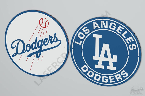 Los Angeles Dodgers Layered Design for cutting