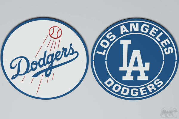 Los Angeles Dodgers Layered Design for cutting