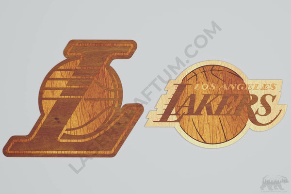 Los Angeles Lakers Layered Design for cutting
