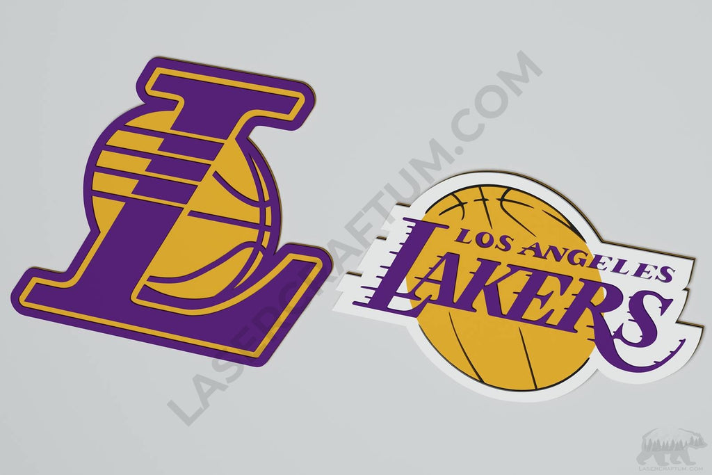 Lhakes Lettering Design Lakers Logo Stencil