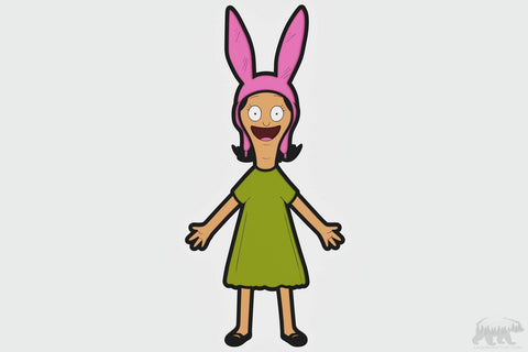 Louise Belcher Layered Design for cutting