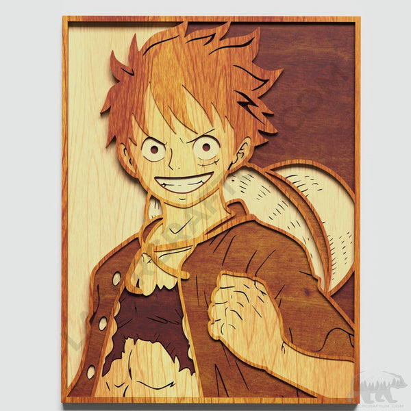Luffy Layered Design for cutting
