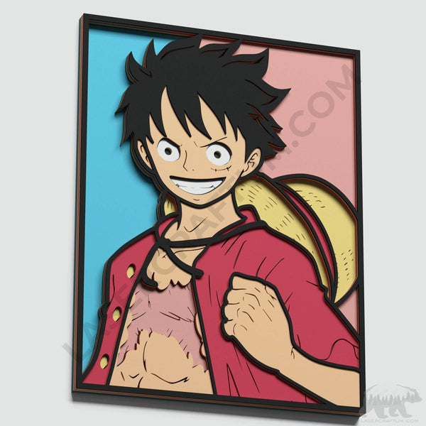 Luffy Layered Design for cutting
