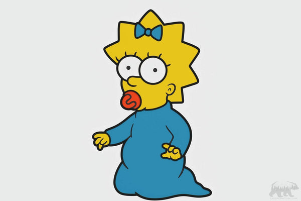 Maggie Simpson Layered Design for cutting