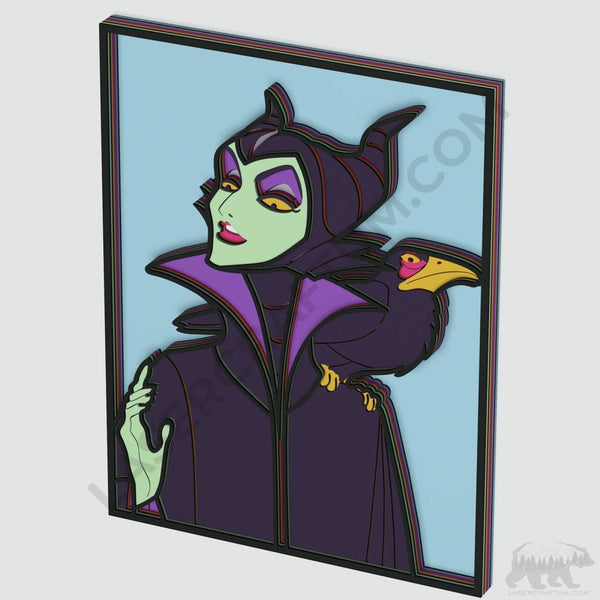 Maleficent Layered Design for cutting