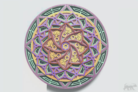 Mandala #1 Multilayer Design for cutting