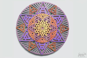 Mandala #2 Multilayer Design for cutting