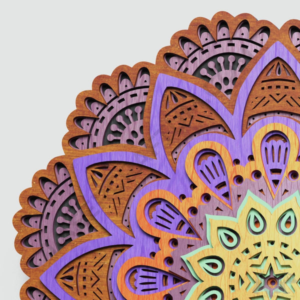Mandala #3 Multilayer Design for cutting