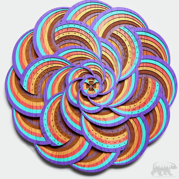 Mandala #6 Multilayer Design for cutting