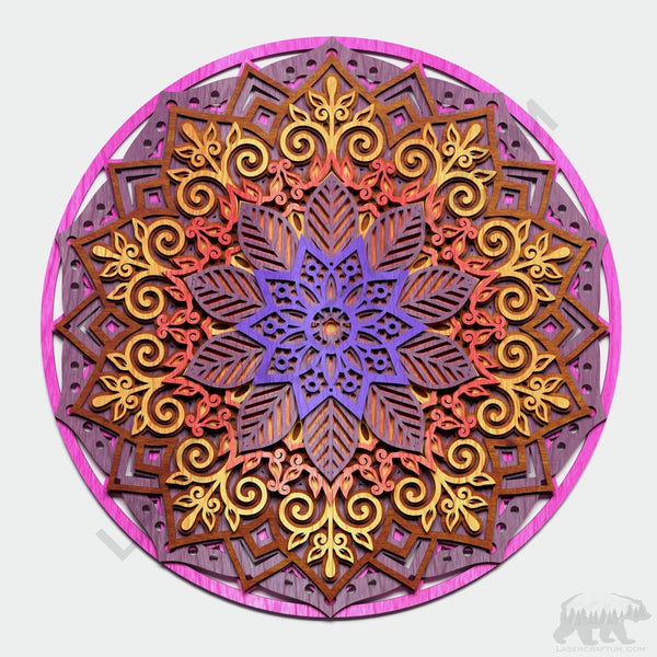 Mandala #7 Multilayer Design for cutting