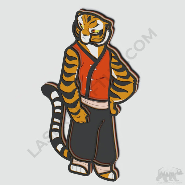 Master Tigress Layered Design for cutting