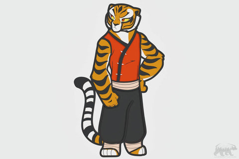 Master Tigress Layered Design for cutting